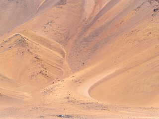 Fascinating color variations and textures of the Atacama desert dunes, Chile