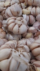 close-up photo of a bunch of garlic