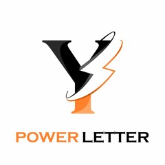 Power letter or electric letter logo design template illustration. suitable for branding, media, website, label, electrician, company, tool, digital, energy, connection, symbol etc. there is font y