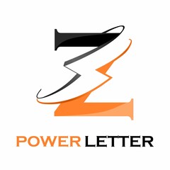 Power letter or electric letter logo design template illustration. suitable for branding, media, website, label, electrician, company, tool, digital, energy, connection, symbol etc. there is font z