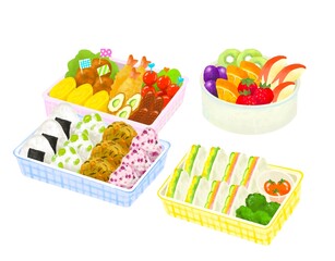 お弁当　遠足、ピクニックなど