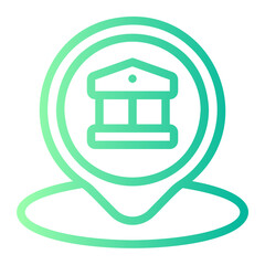 museum gradient icon