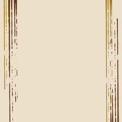 手書き風・ラフなブラシで書いた正方形フレーム（ベージュ系）