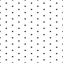 Square seamless background pattern from black hockey pucks. The pattern is evenly filled. Vector illustration on white background