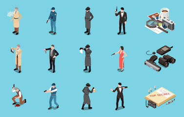 Detective Isometric Set