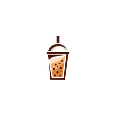 bubble ice drink logo vector