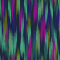 IKAT seamless fashion print. Abstract colorful pattern. Tradition asian ornament, modern textile design.