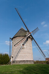 Fototapeta na wymiar Moulin de Beuvry classé monument historique - Pas-de-Calais - France
