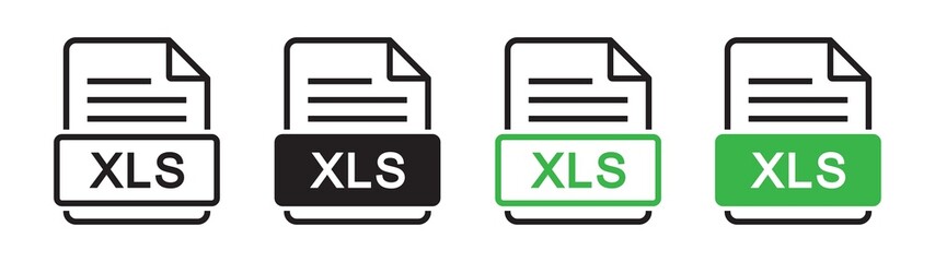 Excel Type Icon - obrazy, fototapety, plakaty