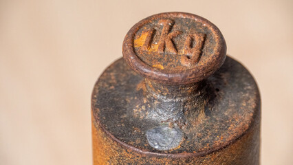 Very Old Weight Measuring Mass One Kilogram