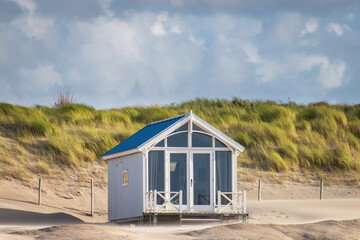 Beach hut on a North Sea beach
