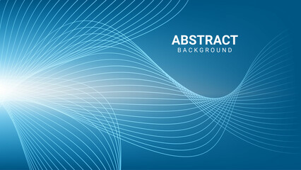 abstract background with wavy blue lines