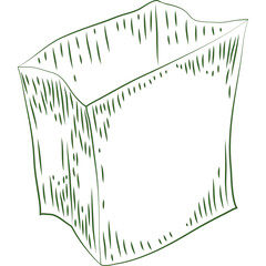 paper bag groceries draw
