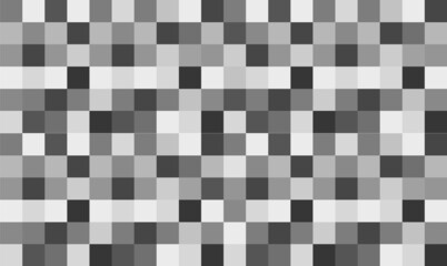 Fototapeta premium Abstract black, white and grey mosaic background. A square pattern.