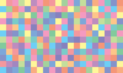Abstract colorful mosaic background. A square pattern.
