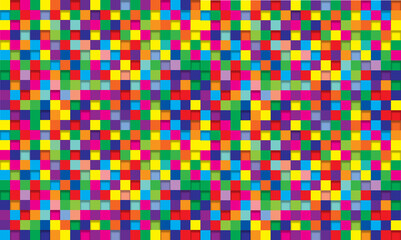 Abstract colorful mosaic background. A square pattern.
