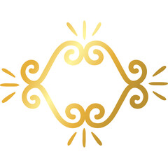 golden victorian decoration