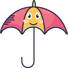 umbrella weather character