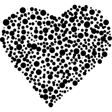 Naklejki heart love monochrome stains