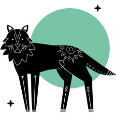 wolf artistic illustration © Gstudio