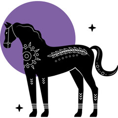 horse artistic illustration