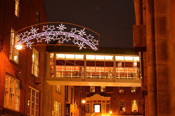 building at night