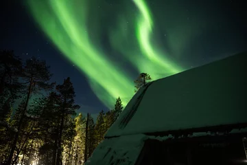 Aurores boréales en Laponie finlandaise.  © Elric CHAPELON