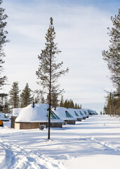 Hotel observation aurores boréales en Laponie finlandaise. 