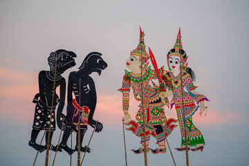 Traditional south of Thailand Shadow Puppet Show