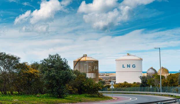 Over Land Gas Pipeline System LNG Tank Storage At Natural Gas Station