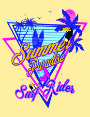 Summer tropical design