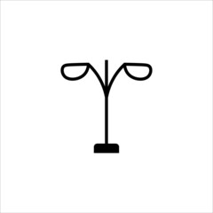 street lamp icon vector illustration symbol