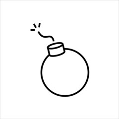 bomb icon vector illustration symbol