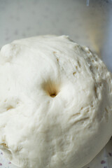 A piece of finished dough that has been proofed with yeast