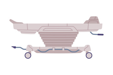 Operation Table as Medical Equipment and Assistance Device Vector Illustration