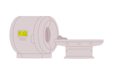 Imaging Machine as Medical Equipment and Assistance Device Vector Illustration