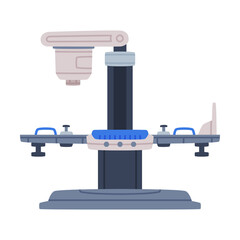X-ray Machine as Medical Equipment and Assistance Device Vector Illustration