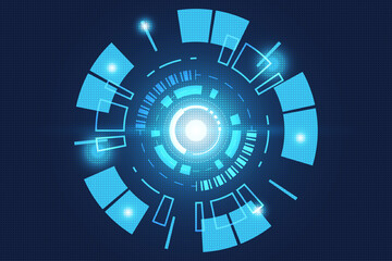 Abstract technology background Hi-tech communication concept,  Structure pattern technology backdrop. Vector