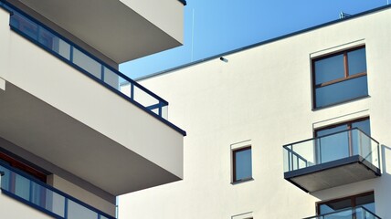 Modern elements in  contemporary  architecture.. Architectural details of a modern apartment...