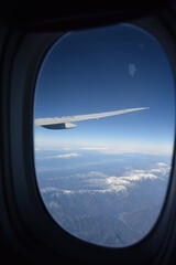 Naklejka na ściany i meble view from airplane window