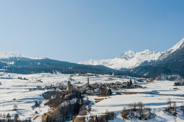 Riom, Parsonz, Radons, Surses, Burg , Rätia Ampla, Savognin, Bivio, Albula, Julierpass, Fluss,...