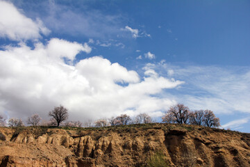 clouds over the mountain