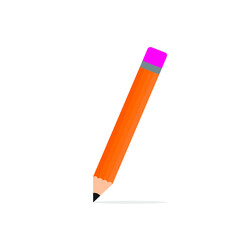 Simple pencil flat illustration vector