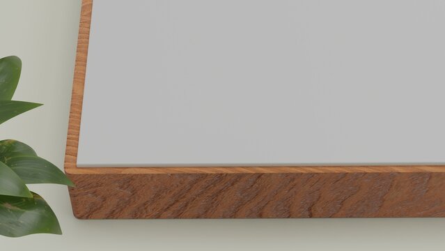 paper on wood for mockup temlate