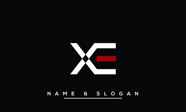 XE,  EX,  X,  E   Abstract  Letters  Logo Monogram