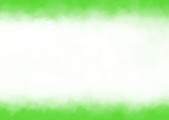 Obraz na płótnie Canvas Abstract green cloud texture on white paper.