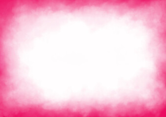 Abstract pink cloud  texture on white paper.