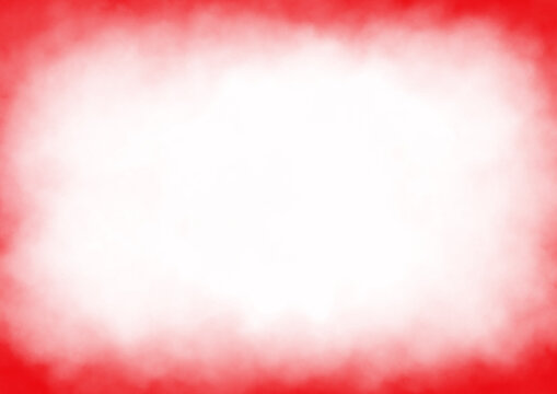 Abstract red cloud  texture on white paper.