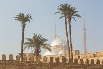 Muhammad Ali mosque at Salah El-Din Al-Ayoubi citadel in Cairo, Egypt