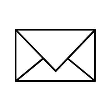 The envelope icon. Email symbol. Sign letter vector.